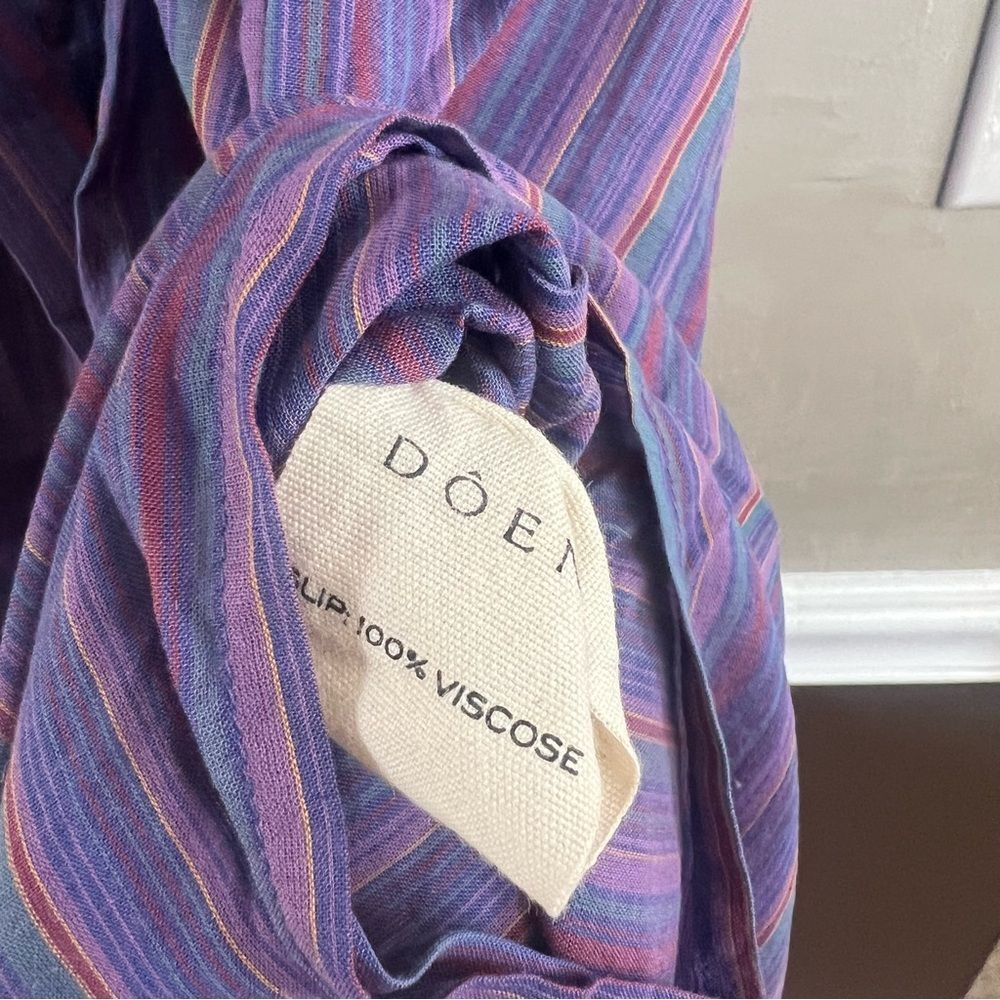 Doen Joan Dress Purple Isla Stripe - Picture 6 of 10